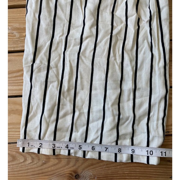 NWT En Creme Striped Sleeveless Stand By Romper L - Picture 9 of 10